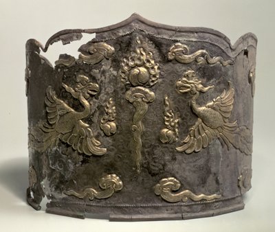 Sølv og pakkeforgyldt kejserkrone, Liao-dynastiet, 10.-11. århundrede af Liao Dynasty Chinese School