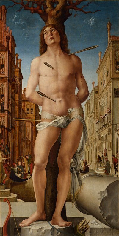 Sankt Sebastian, 1495-c.1500 af Liberale