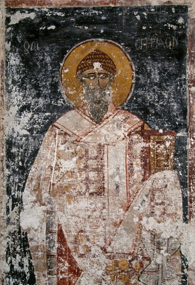 Apostel, fresco i den byzantinske kirke af hellige apostle i Agora i Athen, Grækenland af Unbekannt Unbekannt