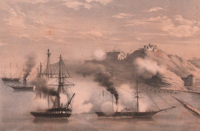 Kamp af flåde mod tre forter i Ancona, belejring af Ancona af Unbekannt Unbekannt