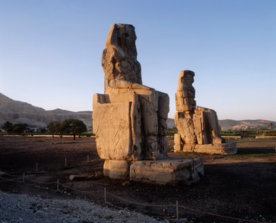 Egypten, Luxor Governorate, Karnak, Statuer af Amenhotep III af Unbekannt Unbekannt