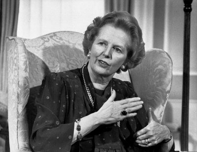 Margaret Thatcher, britisk politiker, april 1987 af Unbekannt Unbekannt