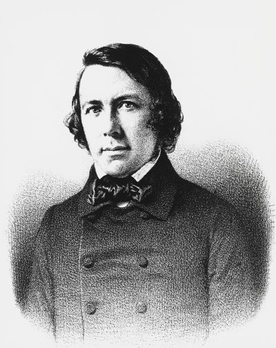 Portræt af Charles Forbes de Montalembert (1810-1870), fransk politiker, journalist og filosof, gravering af Unbekannt Unbekannt