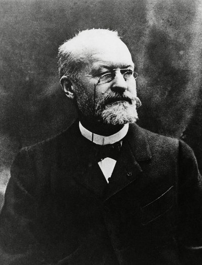 Portræt af Charles Louis Alphonse Laveran (1845-1922), fransk medicinsk bakteriolog, Nobelprisen i medicin i 1907, billede af Eugene Pirou (1841-1909) af Unbekannt Unbekannt