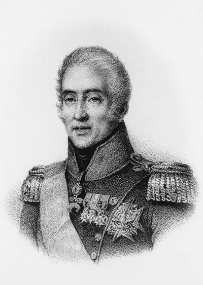 Portræt af Charles X (1757-1836), konge af Frankrig og Navarra fra 1824 til 1830, gravering af Unbekannt Unbekannt