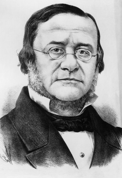 Portræt af Daniele Manin (1804-1857), italiensk patriot og politiker, der var præsident for Republikken San Marco fra 1848 til 1849, gravering efter tegning af Watt af Unbekannt Unbekannt