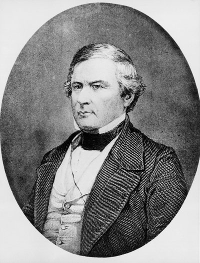 Portræt af Millard Fillmore (1800-1874), amerikansk advokat og politiker, der tjente som USA