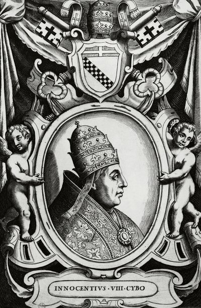 Portræt af pave Innocentius VIII (Giovanni Battista Cybo af Unbekannt Unbekannt
