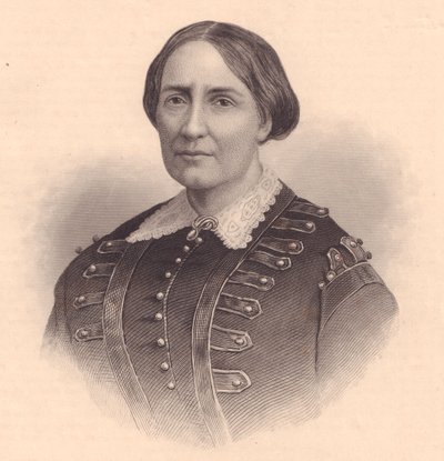 Portræt af Teresa Christina af Bourbon-Two Sicilies, kejserinde af Brasilien (1822-1889), gravering af William Wellstood (1819-1900), ca. 1870 af Unbekannt Unbekannt