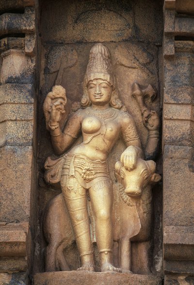 Relief Deficient Parvathi, Brihadeeswara Temple, Gangaikonda Cholapuram, Tamil Nadu, Indien af Unbekannt Unbekannt