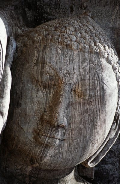 Sri Lanka, den gamle by Polonnaruwa, Gal Vihara, liggende Buddha-statue af Unbekannt Unbekannt