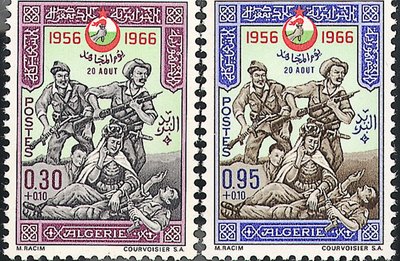 Frimærker til Algeriets uafhængighed 1956-1966 af Unbekannt Unbekannt