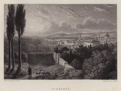 Firenze (farve litho) af Lieutenant Colonel (after) Batty
