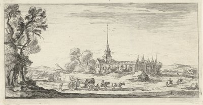 Landskab med kloster af Lievin Cruyl
