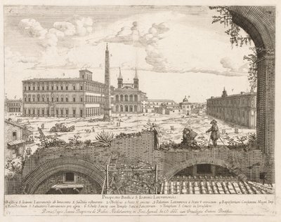 S. Giovanni in Laterano fra "View of the Places of the City of Rome Insign[ium]" af Lievin Cruyl