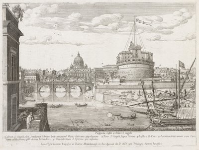 St. Angel fra "View of the Insignia of the City of Rome" af Lievin Cruyl