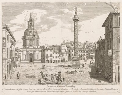 Trajans søjle fra "View of the Places of the City of Rome Insign[ium] af Lievin Cruyl