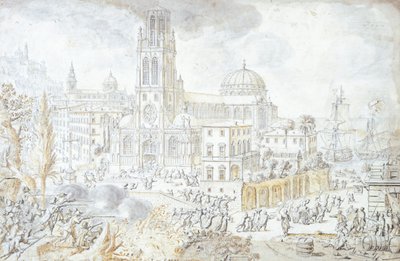 Udsigt over Firenze af Lievin Cruyl