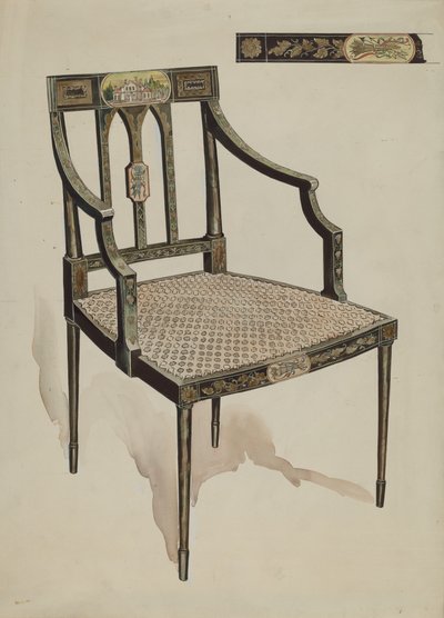 Stol, c. 1936. af Lillian Causey