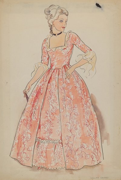 Kjole, c. 1936. af Lillian Causey