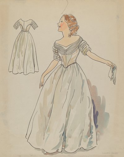 Kjole, c. 1936. af Lillian Causey