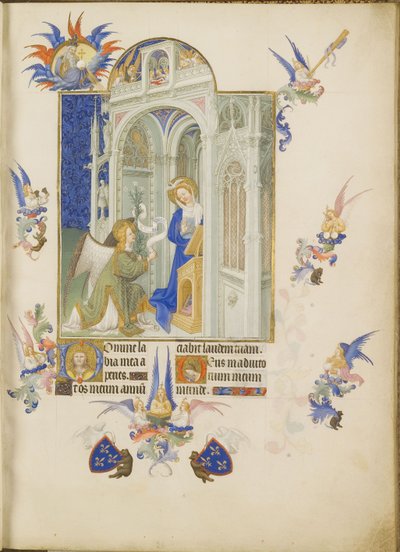 Bebudelsen The Very Rich Hours of the Duke of Berry af Limbourg Brothers