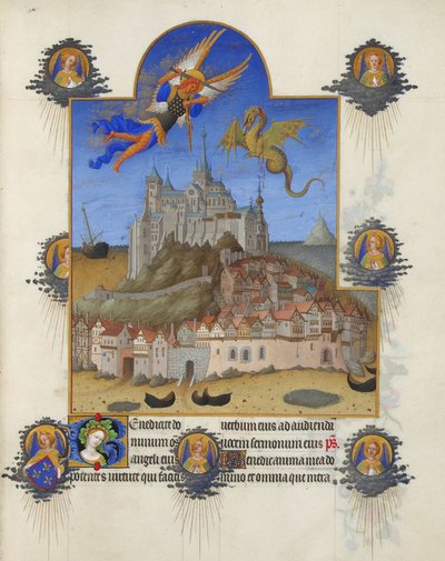 Très Riches Heures du Duc de Berry - Sankt Michaels messe af Limbourg Brothers