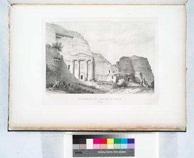 Grav i den sydlige del af byen, Petra af Linant (Linant Pasha) Bellefonds