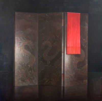 Dragon Screen, 2012 (akryl på lærred) af Lincoln Seligman