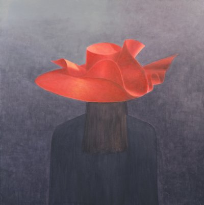 Red Hat, 2004 (akryl på lærred) af Lincoln Seligman