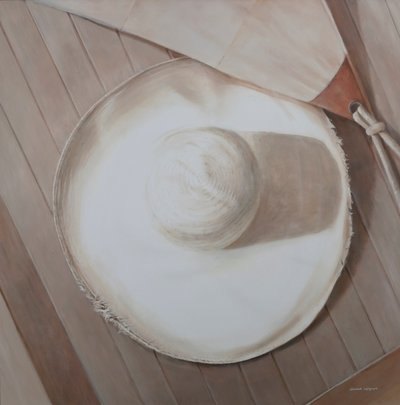 Rejsehat, 2012 (akryl på lærred) af Lincoln Seligman