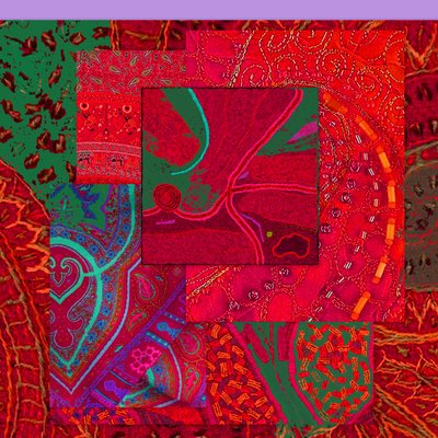 COLLAGE OF COLOR, 2018 (blandede medier) af linda arthurs