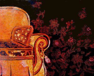 Rust Easy Chair, 2017 (blandede medier) af linda arthurs