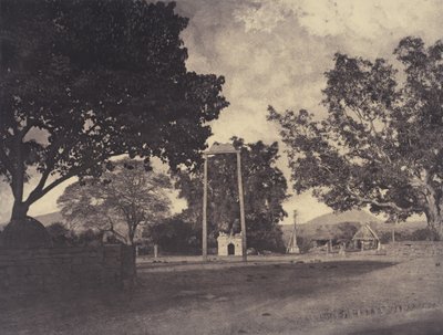 Beekinpully: Permauls gynge på Mariammah Covil, december 1857-januar 1858 (foto) af Linnaeus Tripe