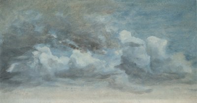 Cloud Study, ca. 1849-55 (olie på papir om bord) af Lionel Constable