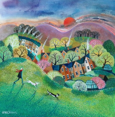 Op ad bjerget, 2019 af Lisa Graa Jensen