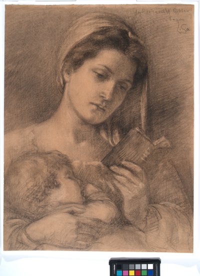 Helena and Rodman, ca. 1890 (grafit på lagenpapir) af Lisa Ramona Stillman