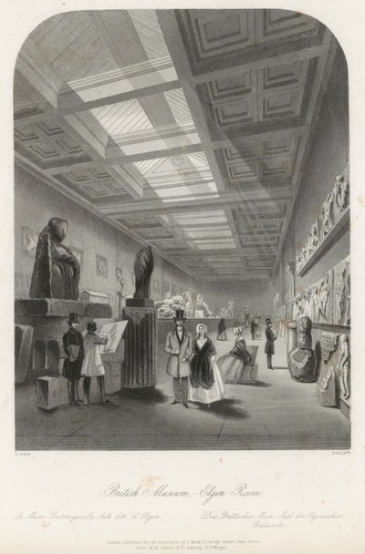 Elgin Room på British Museum af Llewellyn Jewitt