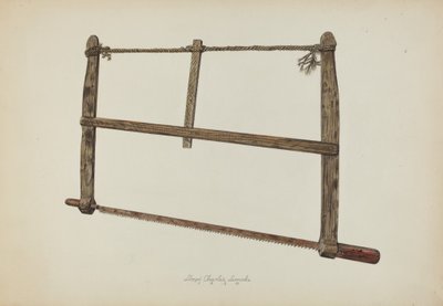 Coopersmith Saw, 1938. af Lloyd Charles Lemcke