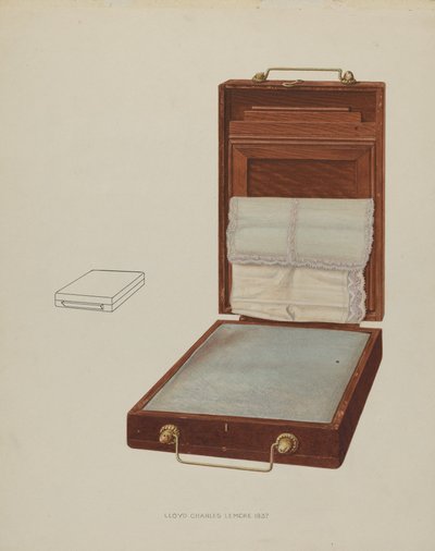 Pude Sham Holder, 1937. af Lloyd Charles Lemcke