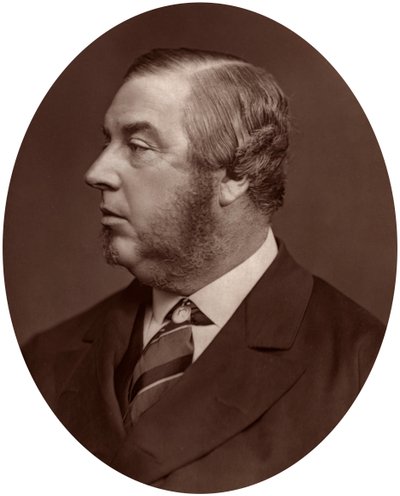 George Sclater-Booth MP, formand for Local Government Board, 1878. af Lock and Whitfield