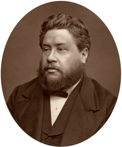Pastor Charles Haddon Spurgeon, præst for Metropolitan Tabernacle, 1880. af Lock and Whitfield