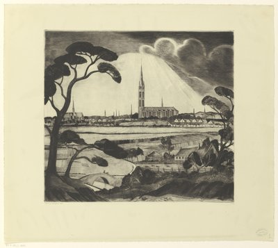 Hilversum og omegn Hilversum (original titel) af Lodewijk Schelfhout (signed by artist)