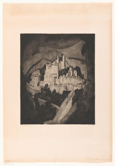 Les Angles I (original titel) af Lodewijk Schelfhout (signed by artist)