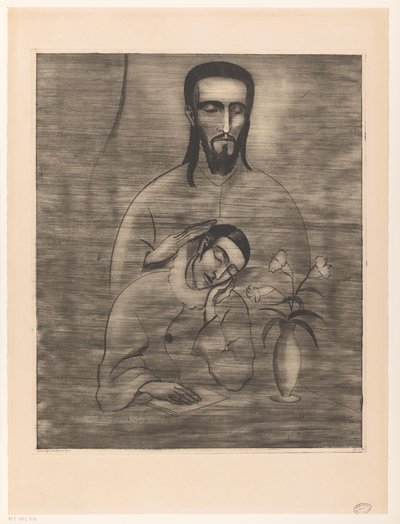 Pjerrot i Christus Pjerrots drøm (original titel) af Lodewijk Schelfhout (signed by artist)