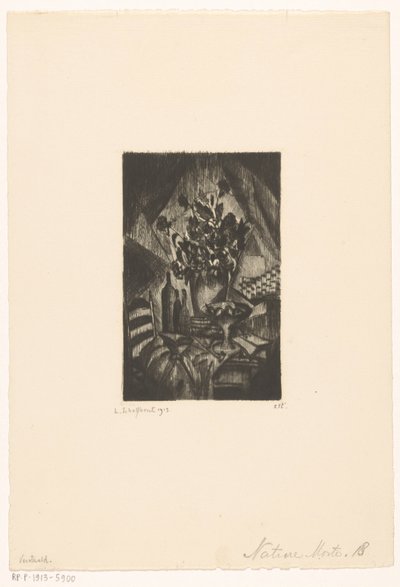 Stilleven Nature morte (original titel på objekt) af Lodewijk Schelfhout (signed by artist)