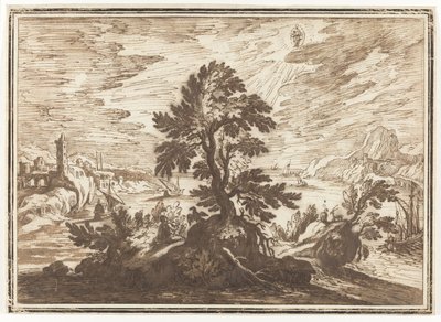 Johannes evangelisten på Patmos af Lodewijk Toeput