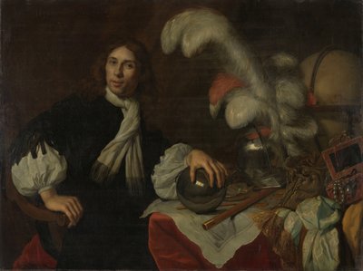 Posthumt portræt af Aucke Stellingwerff, admiral af Friesland, dræbt i 1665 ved Lowestoft af en kanonkugle af Lodewijk van der Helst