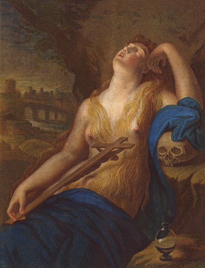 Maria Magdalena af Lodovico (after) Carracci