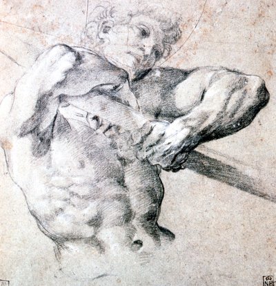 Studie af en figur, c1575-1619 af Lodovico Carracci